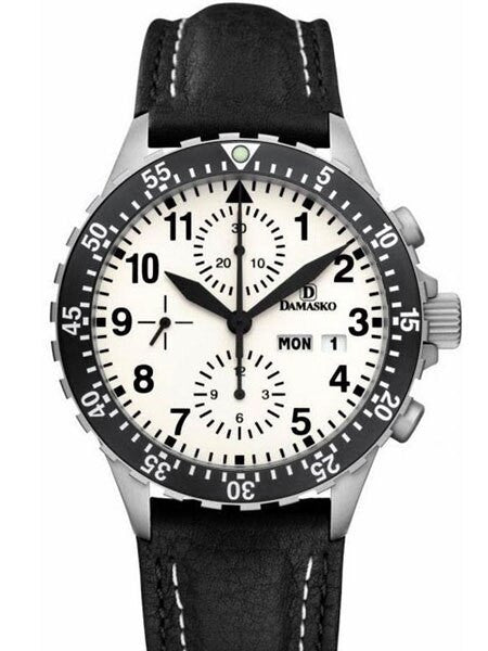 Damasko Swiss Valjoux 7750 Chronograph with Lume Dial and 60 Minute Dive Bezel #DC67