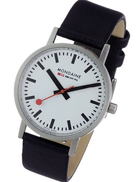 Mondaine Railways Quartz Dress Watch with a Brushed Case #A660-30314-16SBB
