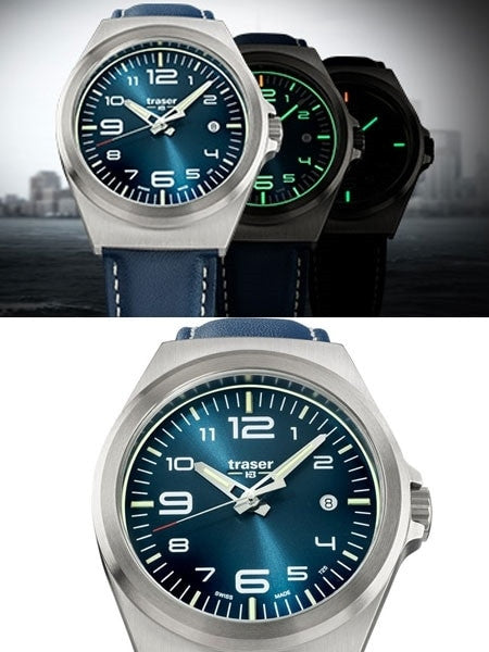 Traser P59 Essential M Blue Dial Watch w/Trigalight + SuperLuminova #108214