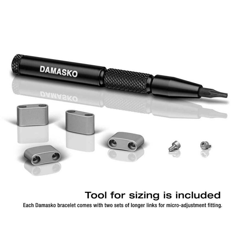 Scratch and Dent - Damasko Ice-Hardened Stainless Steel Bracelet #DS3X-Steel (Curved End, 20mm)