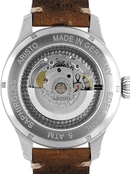 Aristo 47mm Swiss ETA Automatic Vintage Navigator Watch with Sapphire Crystal #7H99