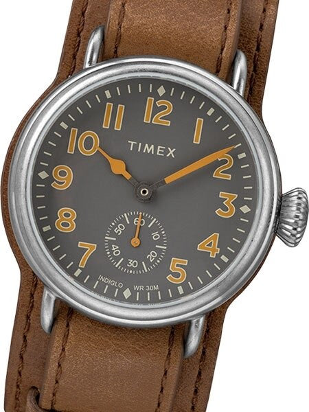 Timex 38mm Welton Quartz Watch with Grey Dial and INDIGLO Night-Light #TW2R88000VQ