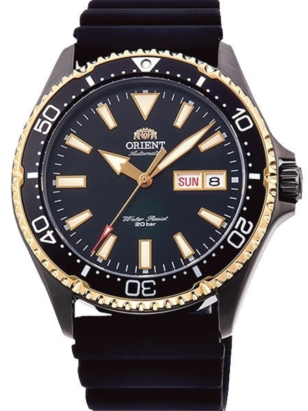 Scratch and Dent - Orient Kamasu Black Dial Automatic Dive Watch with Sapphire Crystal #SND989