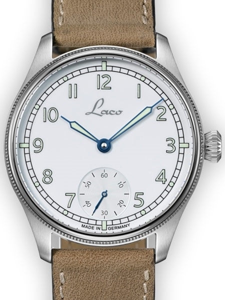 Laco Cuxhaven Manual Winding Navy Watch with AR Sapphire Crystal #862104