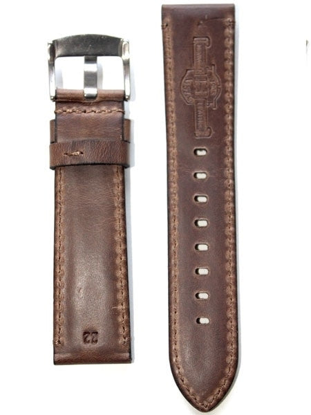 Horween Rustic Calfskin Leather with Stainless Steel Buckle #INS-HOR-ESX81