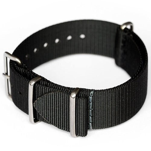 ADPT Black Nylon Strap with 316L Stainless Steel Buckle and Keepers  #MSN-ADPTBLK