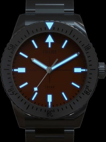 Collins SONAR Swiss Automatic, 300-M Dive Watch with 39.5mm Case and a Sapphire Crystal #CWC04