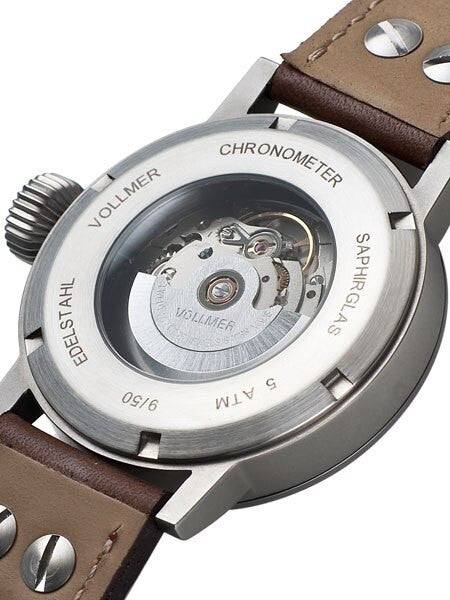 Vollmer V1 Viper 44mm Swiss COSC Certified Chronometer on a Hirsch Liberty Strap