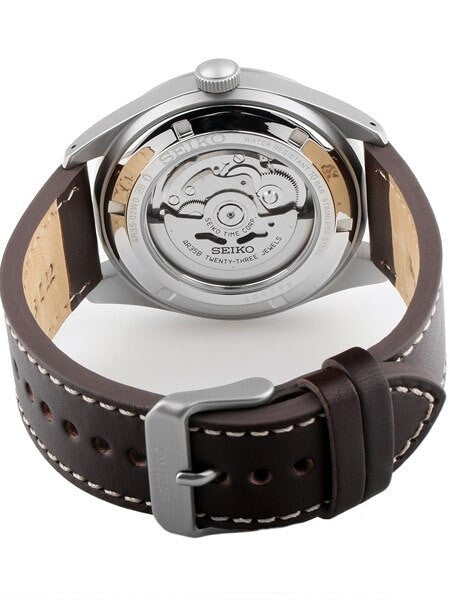 Seiko NEO Sports, Automatic Watch with Brown Leather Strap, Biege Dial #SRPC87K1