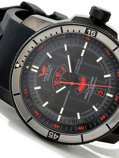 Vostok-Europe Ekranoplan Caspian Sea Monster Tritium Tube Dive Watch 5454108