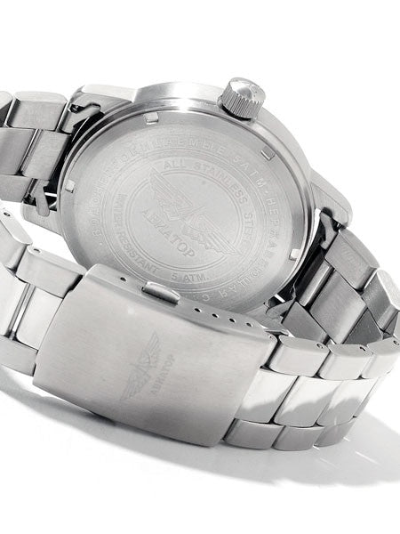Aviator 45mm Mechanical, Hand Wind Watch with SuperLuminova Hands and Markers #6975645B