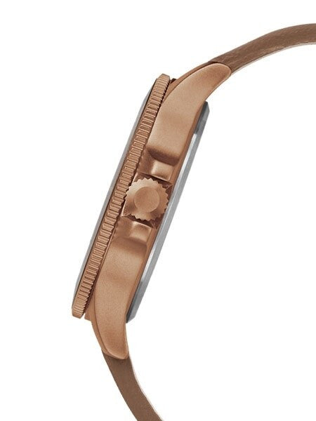 Timex 43mm Allied Coastline Quartz Watch with Brown Dial and INDIGLO Night-Light #TW2R45700VQ