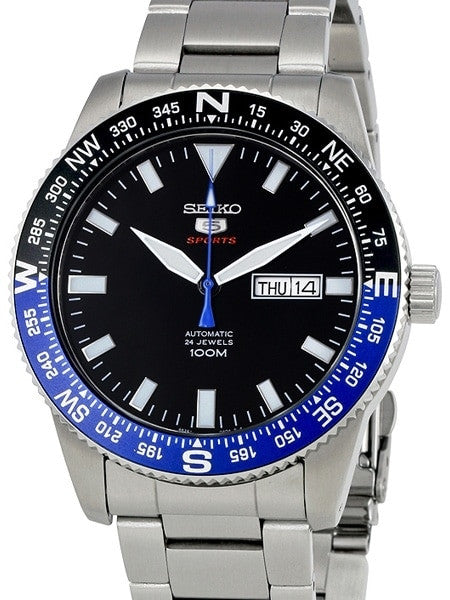 Seiko 5 Sports 24-Jewel, Automatic with Rotating Compass Bezel #SRP659K1
