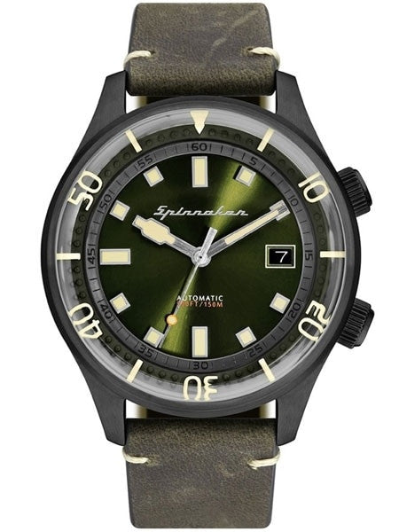 Spinnaker Bradner 42m Vintage-Style Automatic Sport Watch with a Luminous Bezel #SP-5057-04