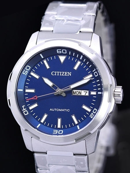 Citizen Automatic Blue Dial Watch with Stainless Steel Bracelet #NH8370-86L