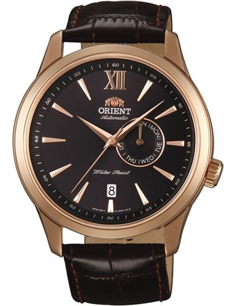 Orient Java 21-Jewel Automatic Rose Goldtone Watch with Day and Datel #ES00004B