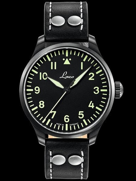 Laco 39mm Altenburg Type A Dial Automatic Pilot Watch with Sapphire Crystal #861991