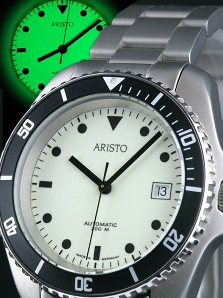 Aristo 3H35 Dakar Swiss Automatic Watch with Matte Case and Luminous Dial