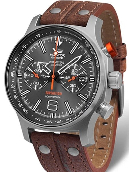 Vostok-Europe Expedition North Pole Chronograph with 47mm Titanium Case #595H298