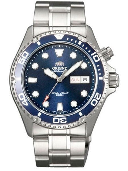Scratch and Dent - Orient Blue Ray 21-Jewel Automatic Dive Watch on a Bracelet #CEM65009D-SND3