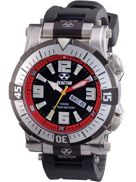 Reactor Poseidon SS 1000 Meter Dive Watch with SuperLuminova Illumination and Stainless Steel Case #55801