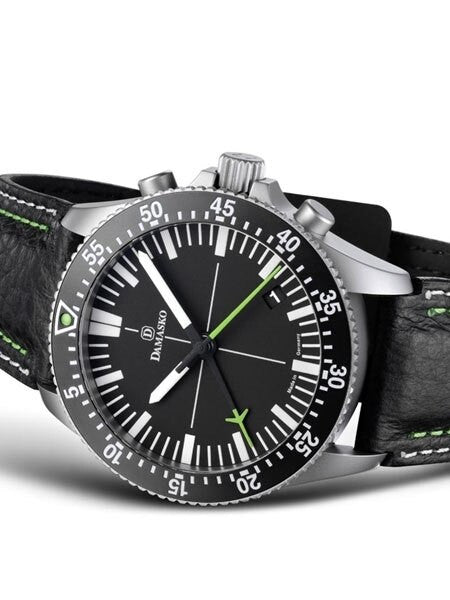 Damasko 42mm Chronograph, Green, with 60-Minute Stopwatch Function #DC82