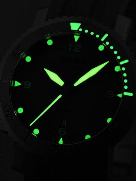 DIEVAS German Made Shadow 500m WR Watch with Hardened 6Steel Case