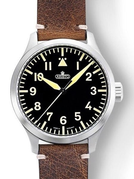 Aristo 47mm Swiss ETA Automatic Vintage Aviator Watch with Sapphire Crystal #7H96