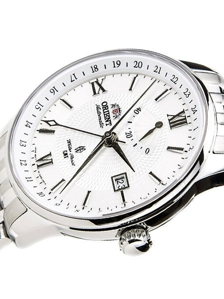 Orient Constellation Automatic GMT Watch with Power Reserve Meter and Sapphire Crystal #DJ02003W