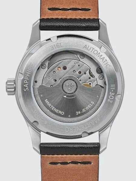 Martenero Ace Automatic Pilot Watch with Grey Dial, Sapphire Crystal #ACE006