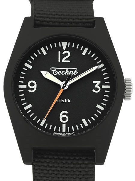 Techne Hummingbird Watch with Dyed Bead-Blasted Titanium Case #222.113