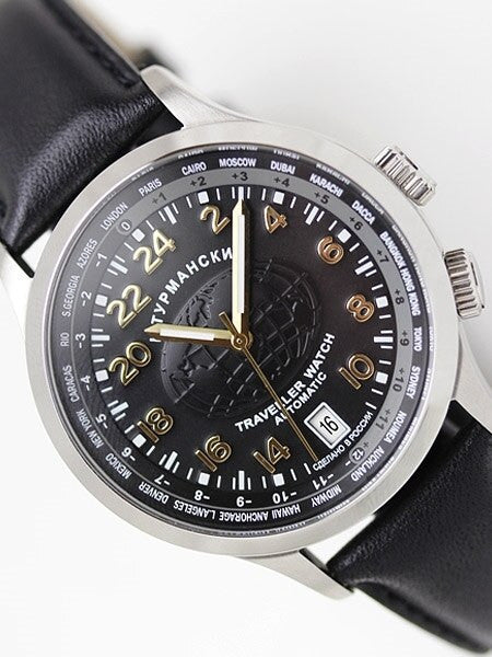 Sturmanskie Traveler 24-Hour Time Automatic Watch with World City Inner Bezel #2255289