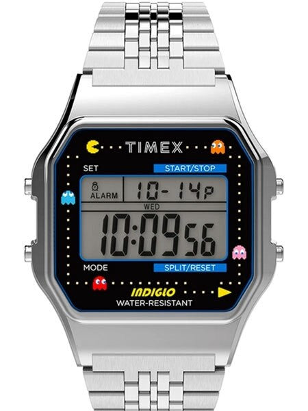 Timex T80 x PAC-MANâ¢ 34mm Stainless Steel Bracelet Watch #TW2U31900YB