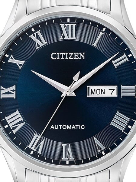 Citizen Automatic Blue Dial Watch with Stainless Steel Bracelet #NH8360-80L