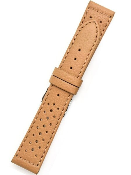 Toscana Racing-Style Tan Calf Leather Watch Strap SURB-H-78013