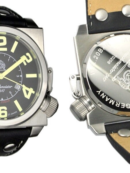 Tauchmeister T0208 XXL Automatic Military Watch with 48mm Square Case