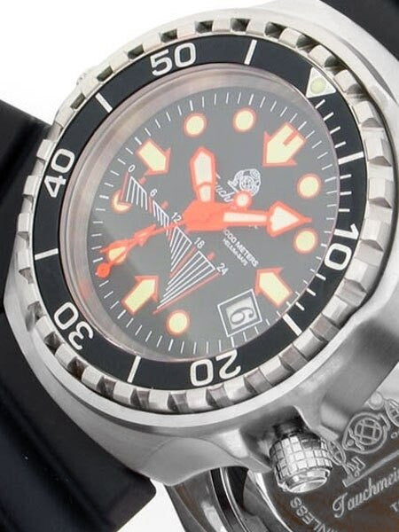 Tauchmeister 46mm Dive GMT Watch with Luminous Hands and Markers #T0077