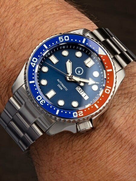 Scratch and Dent - Islander Automatic Dive Watch with  AR Sapphire Crystal, and Luminous Ceramic Bezel Insert #ISL-03