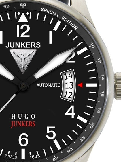 Junkers 150 Years Hugo Junkers Anniversary Automatic Watch with Open Date #6664-2