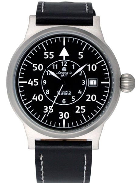 Aeromatic 1912 Beobachter Aviator Automatic Watch with Onion Crown #A1353