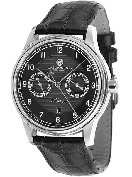 Melbourne Portsea Automatic Calendar Watch with Black Dial, Sapphire Crystal #PS.40.A.CAL.03