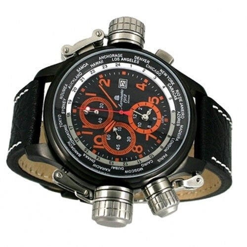 Aeromatic 1912 47mm Pilot Alarm Chronograph and World City Scale #A1349