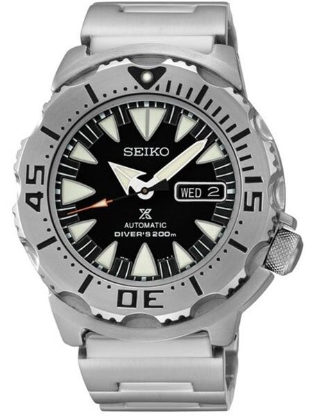 Seiko 2nd Generation Black Monster with new 24-Jewel Automatic Movement #SRP307K1