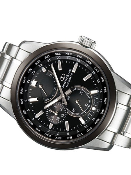 Orient Star Automatic World Time Watch, Power Reserve, AR Sapphire Crystal #JC00001B