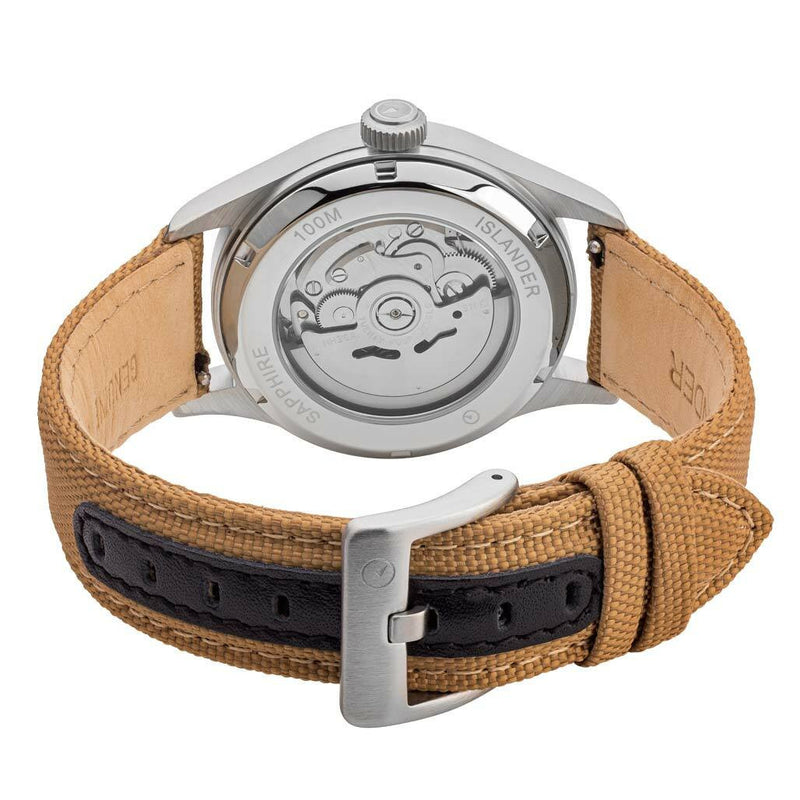 Islander Mitchel Automatic Field Watch with Nylon Weave Strap and an AR Sapphire Crystal #ISL-40