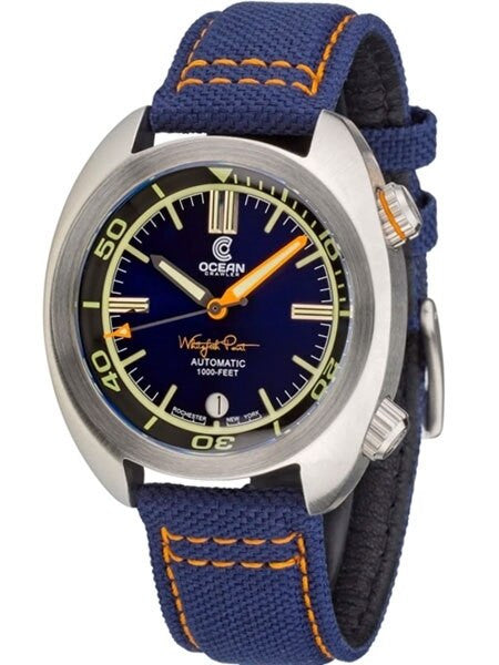 Ocean Crawler Great Lakes 300-Meter Dive Watch with Swiss Movement and Blue Dial #CD-1230