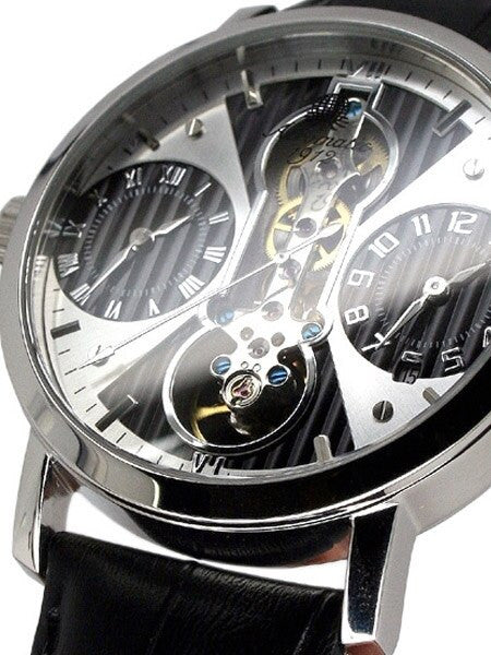 Aeromatic 1912 Semi-Skelton Watch with Three Movements #A1364