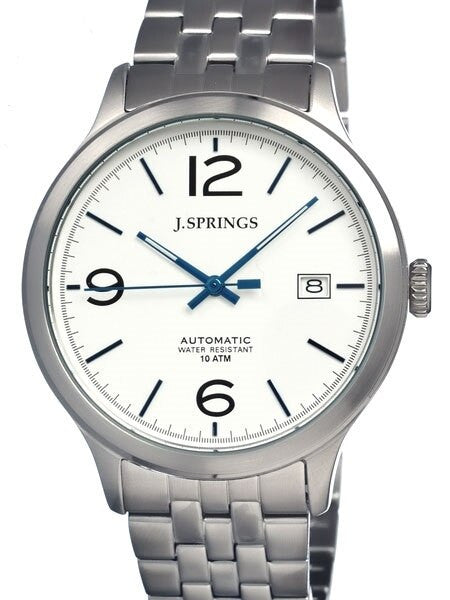 J. Springs Automatic Dress Watch with 42mm Case and White Dial #BEA015