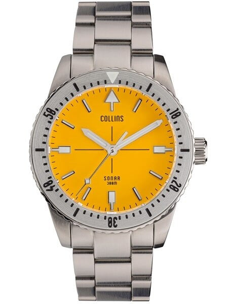 Collins SONAR Swiss Automatic, 300-M Dive Watch with 39.5mm Case and a Sapphire Crystal #CWC05