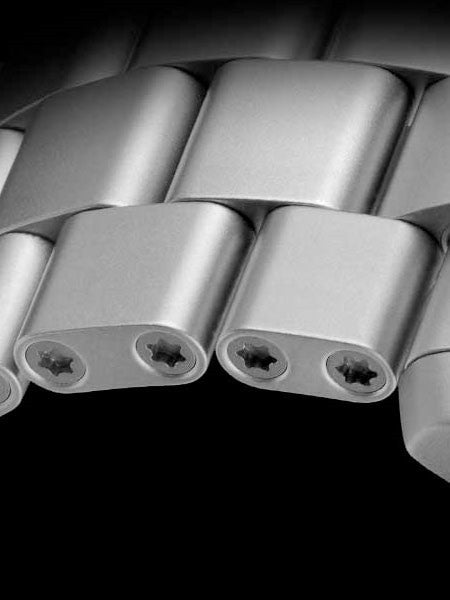 Damasko Ice-Hardened Steel Bracelet for DC6X and DC8X Chronos #DC6X-Steel (Curved End, 22mm)